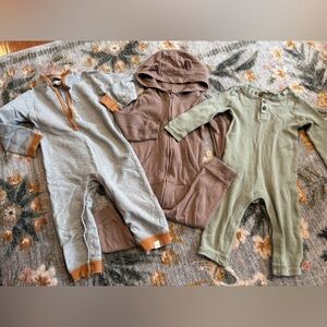 Lot of 18m Toddler outfit Onsie pants sets carters burts bees old navy